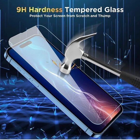 NWT 3 Pack Compatible with iPhone 14 Pro Max Screen Protector - Picture 8 of 8